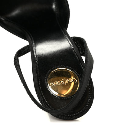 Saint Laurent Grosgrain Penelope Slingback Pump 38 Black 7 of 10