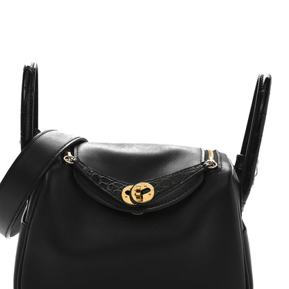 Hermes Swift Matte Alligator Mini Touch Lindy 20 Black 8 of 11