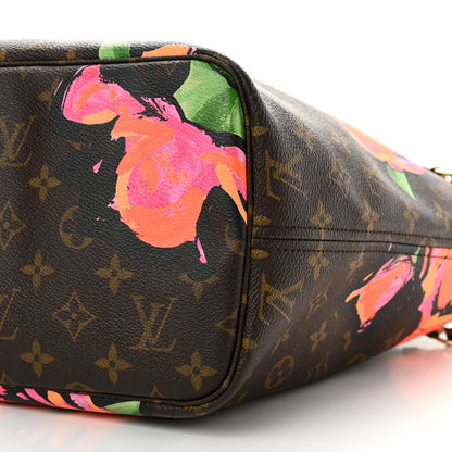 Louis Vuitton Monogram Roses Neverfull MM 10 of 21