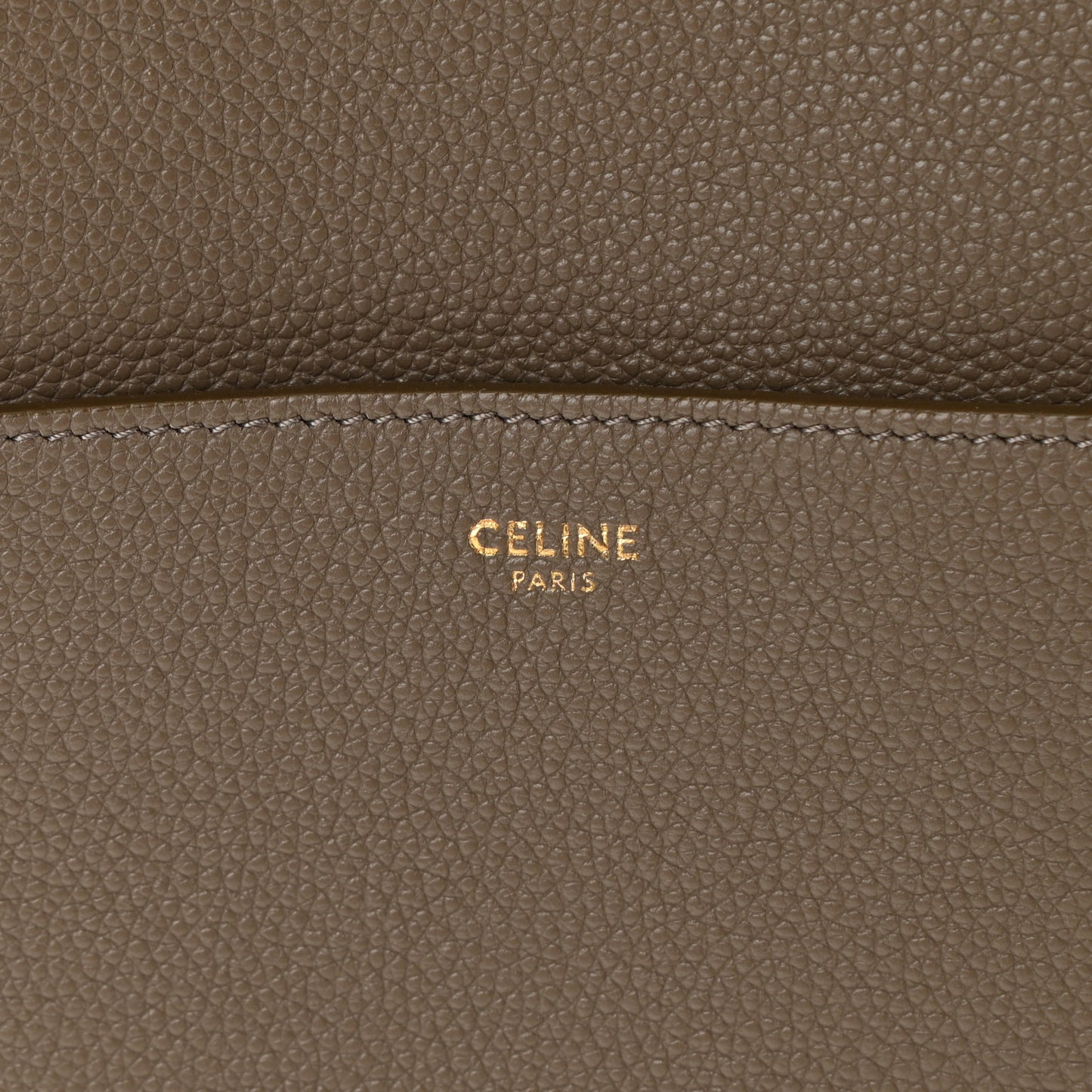 Soft Grained Calfskin Sangle Bucket Bag Taupe