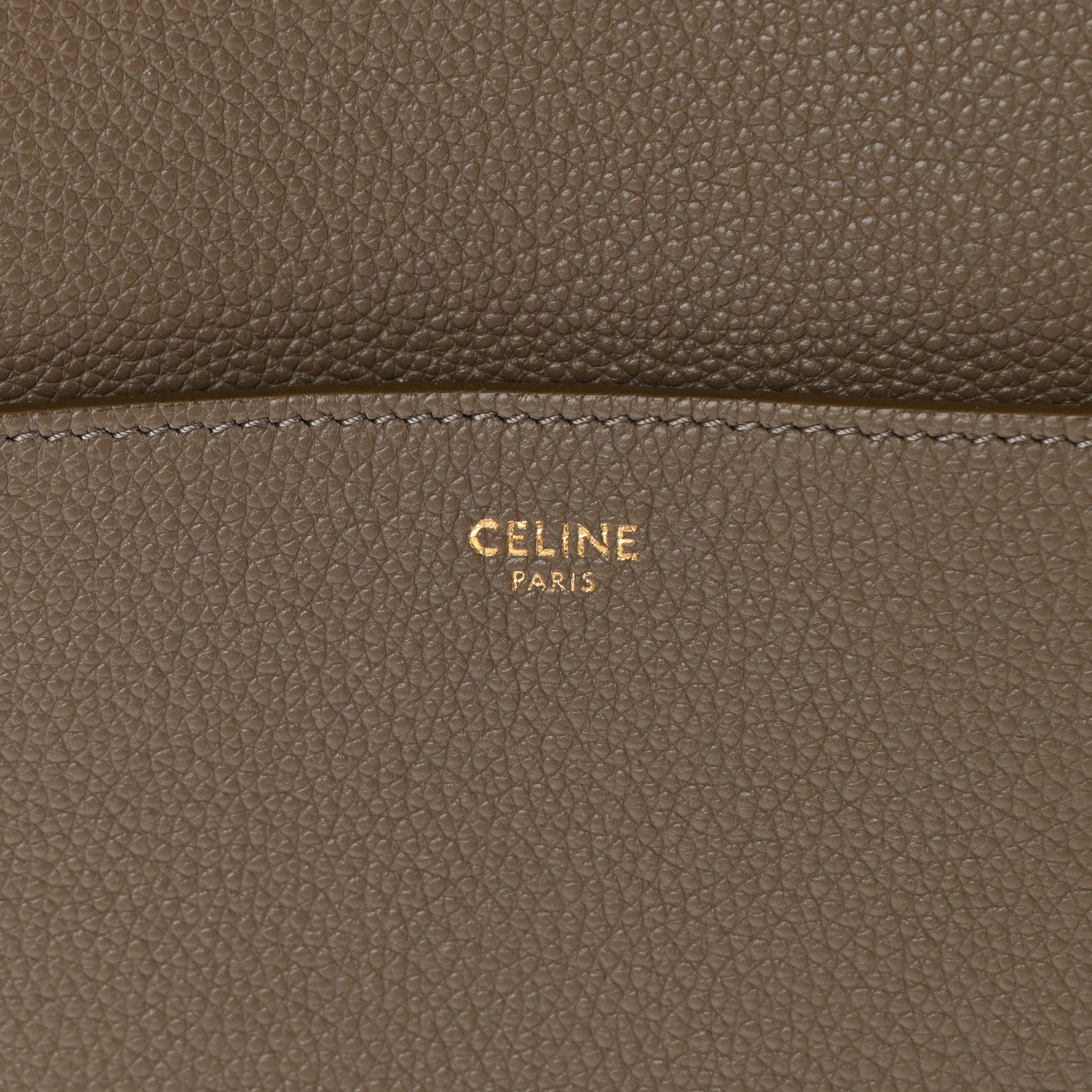 Celine Soft Grained Calfskin Sangle Bucket Bag Taupe 6 of 13