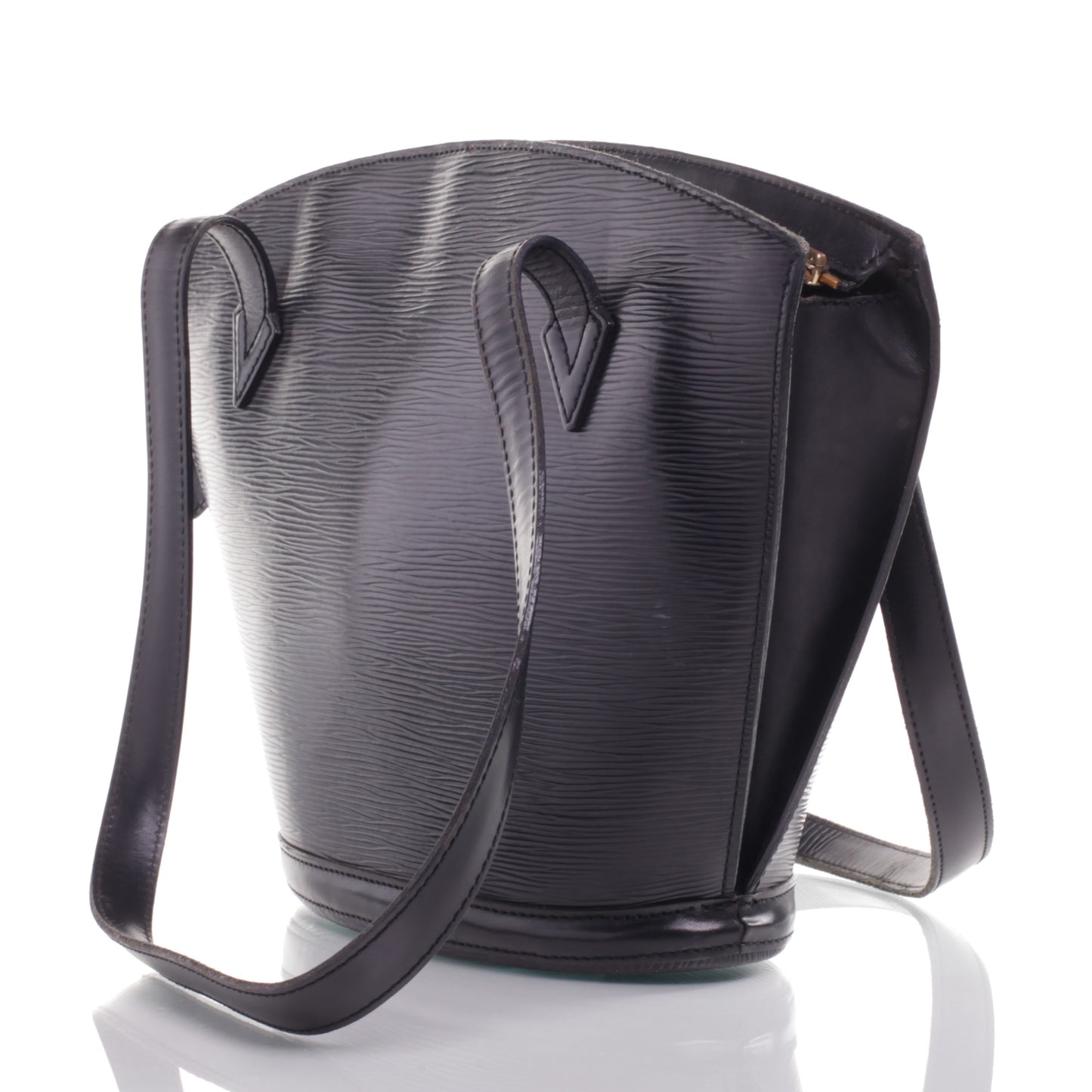 Epi Saint Jacques PM Long Straps Black