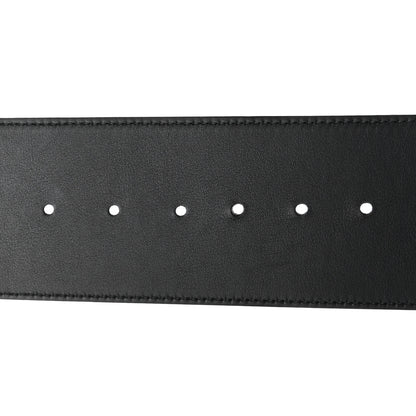 Gucci Moon Calfskin Pearl Double G 70mm Belt 90 36 Black Cream 4 of 6