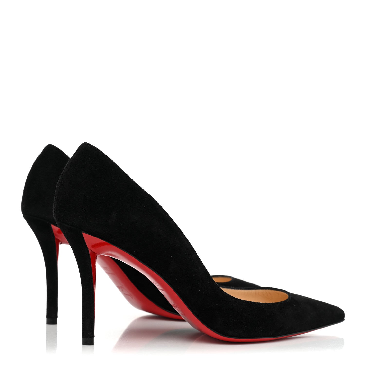 Christian Louboutin Suede Pailette Pigalle Follies 85 Pumps 38.5 Black 4 of 11