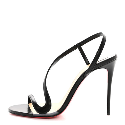 Christian Louboutin Nappa Rosalie 100 Sandals 38.5 Black 1 of 7