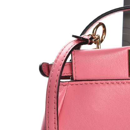 Fendi Shiny Nappa Micro Peekaboo Iconic Satchel Rosa Fluo 10 of 10