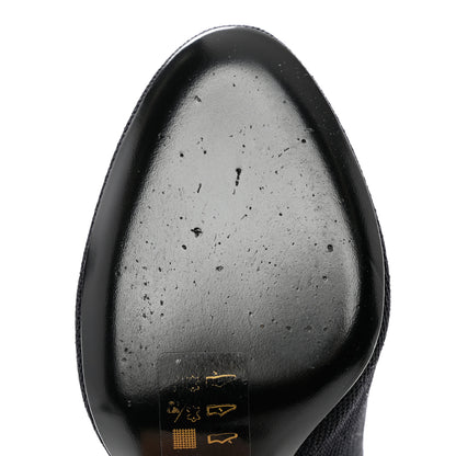 Louis Vuitton Monogram Stretch Fabric Silhouette Ankle Boots 35 Black 8 of 8