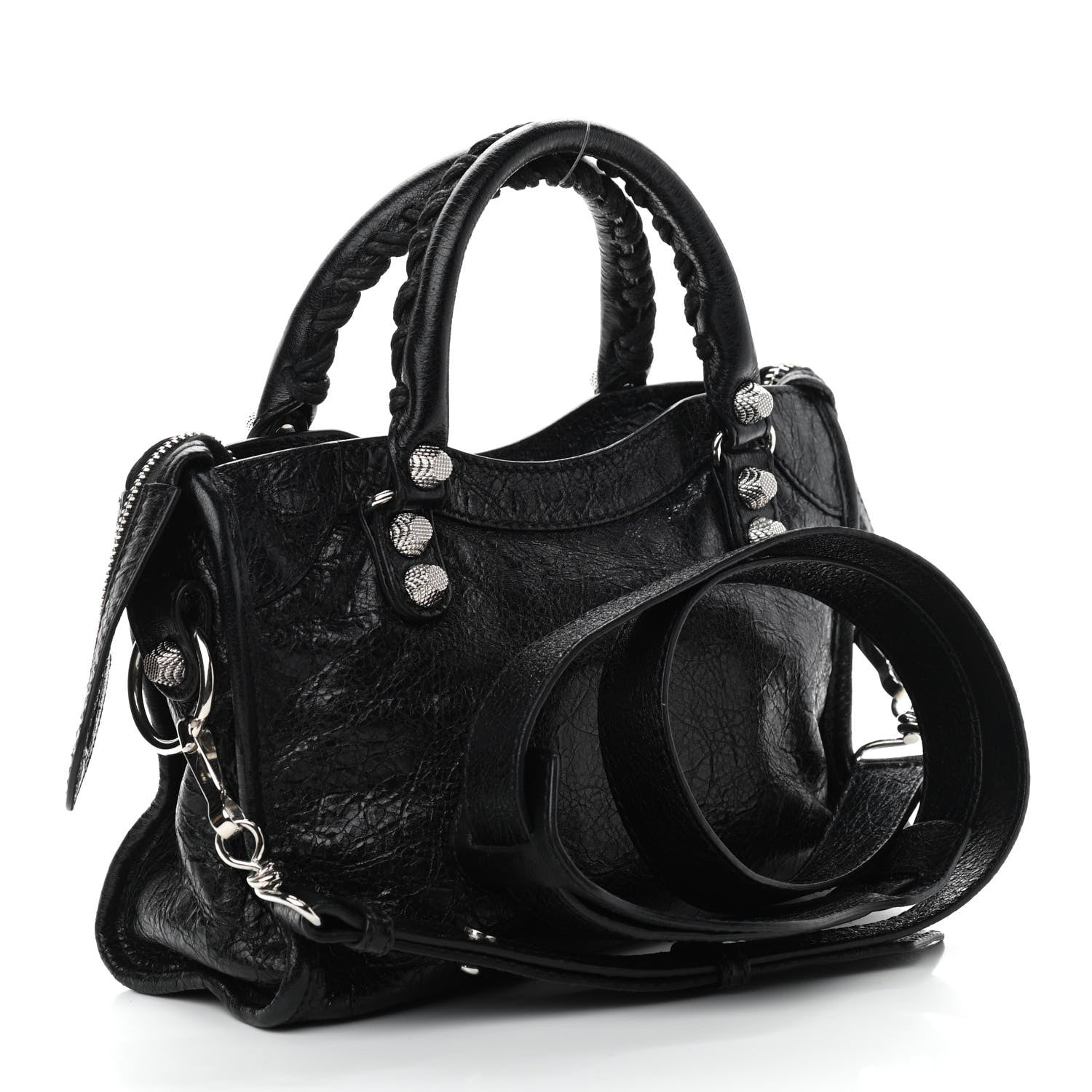 Balenciaga Agneau Giant 12 Silver Hardware Mini City Black 3 of 10