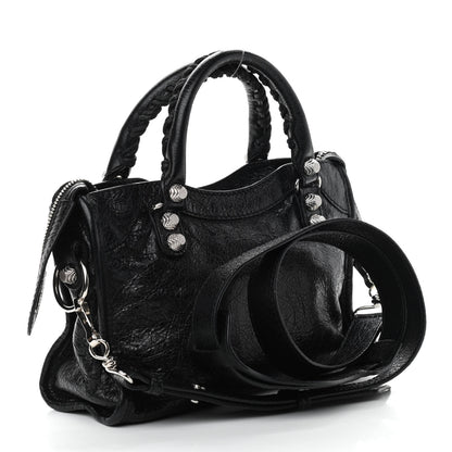 Balenciaga Agneau Giant 12 Silver Hardware Mini City Black 3 of 10