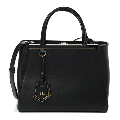 Fendi Vitello Elite Petite 2Jours Tote Black 1 of 9