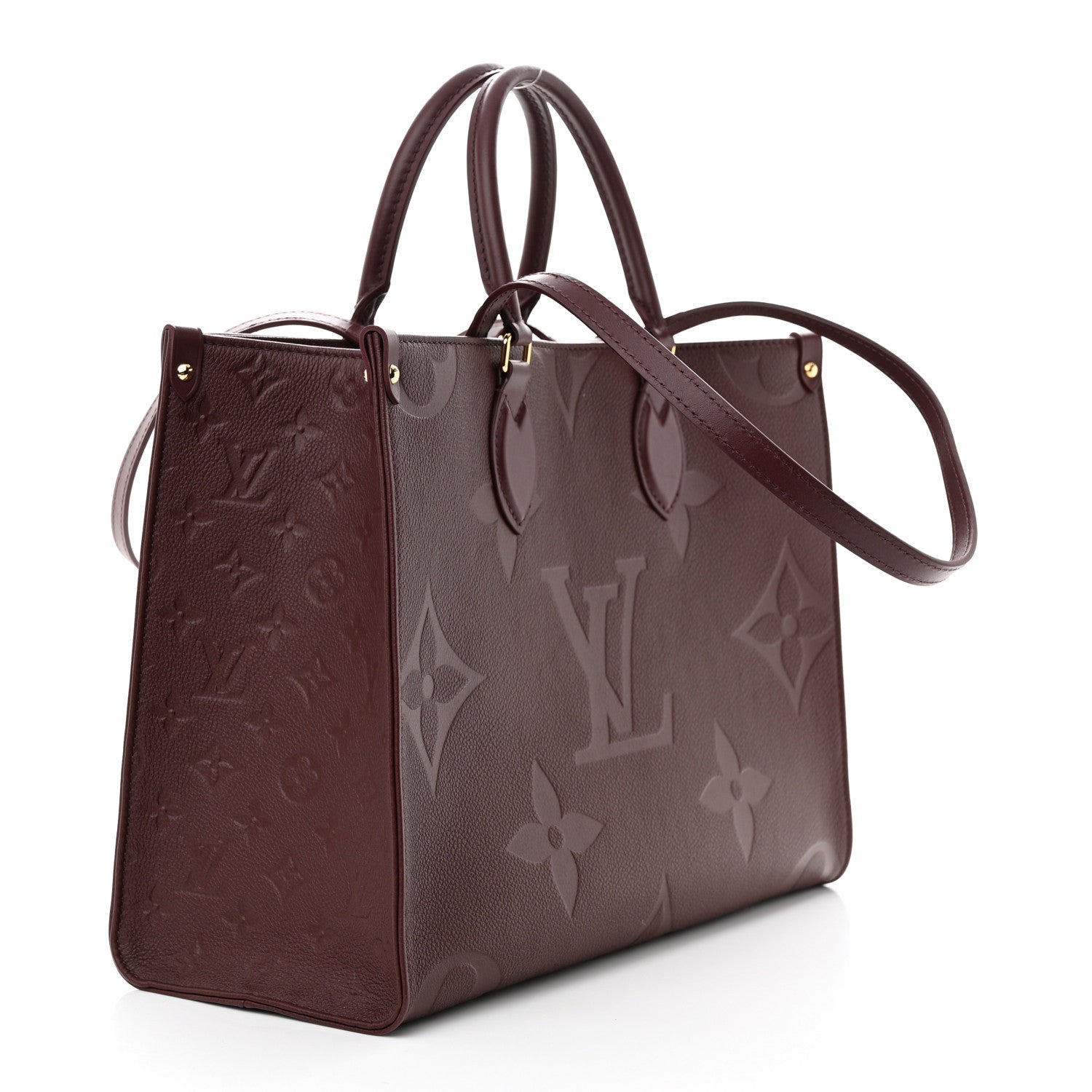 Louis Vuitton Empreinte Monogram Giant Onthego MM Wine 2 of 11