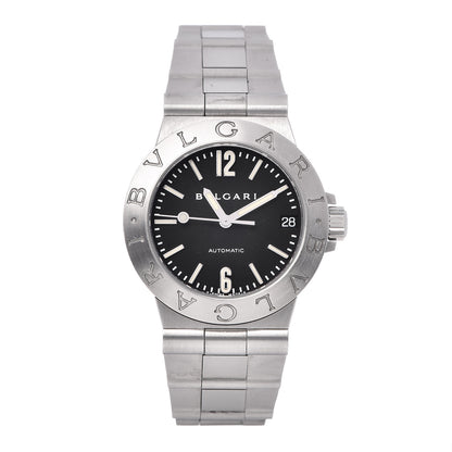 Bulgari Stainless Steel 29mm Diagono Automatic Watch Black 1 of 6