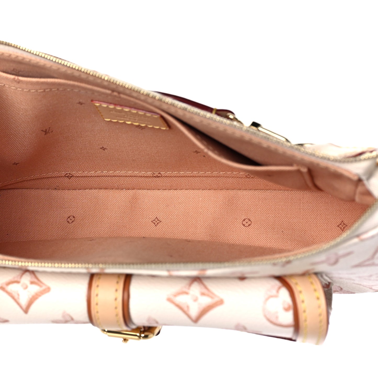 Monogram Fall For You Maxi Multi Pochette Accessories Beige Clair