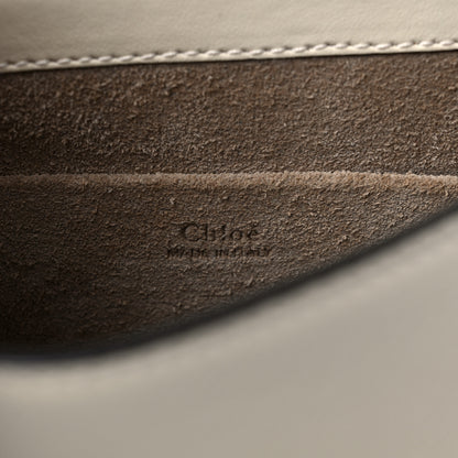 Chloe Calfskin Suede Small Nile Bracelet Bag Off White 6 of 12