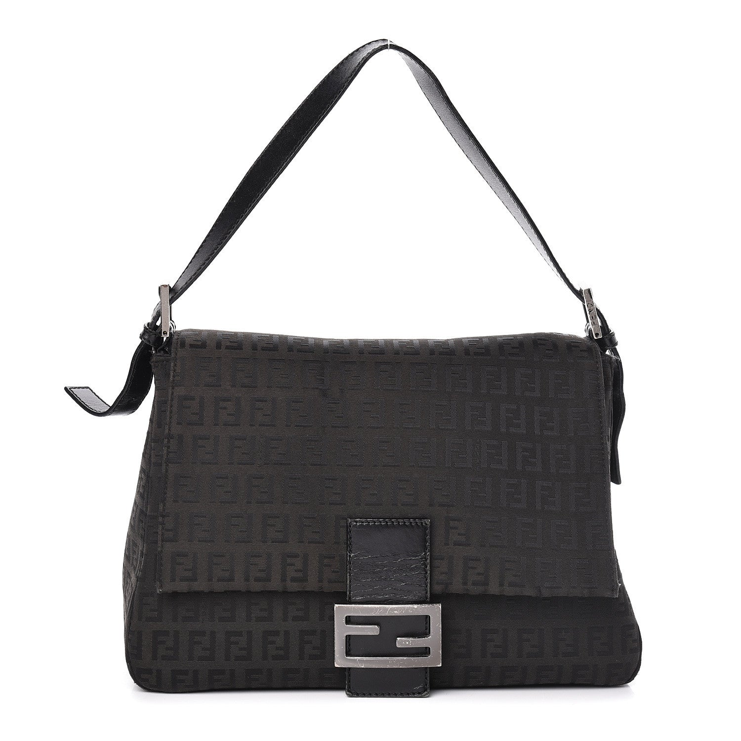 Fendi Zucchino Mama Baguette Black 1 of 17