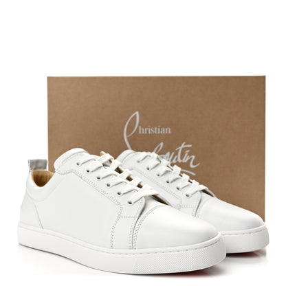 Christian Louboutin Calfskin Mens Louis Junior Flat Sneakers 44 White 10 of 10