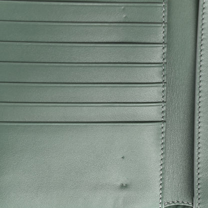 Celine Grained Calfskin Medium Multifunction Strap Wallet Green 10 of 10