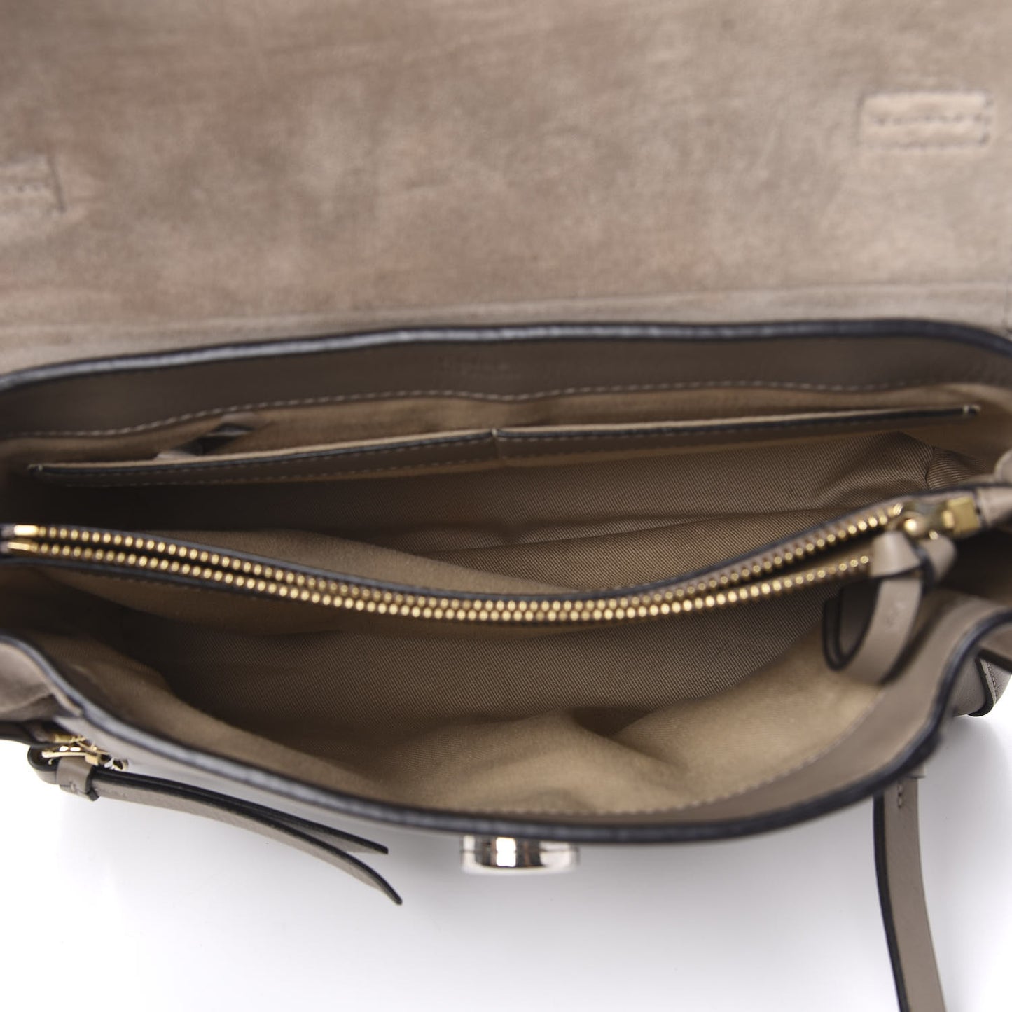 Calfskin Small Faye Day Shoulder Bag Motty Grey