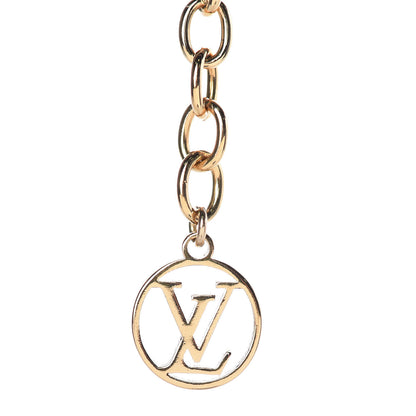 Louis Vuitton Logomania Sautoir Necklace Silver Gold 3 of 6