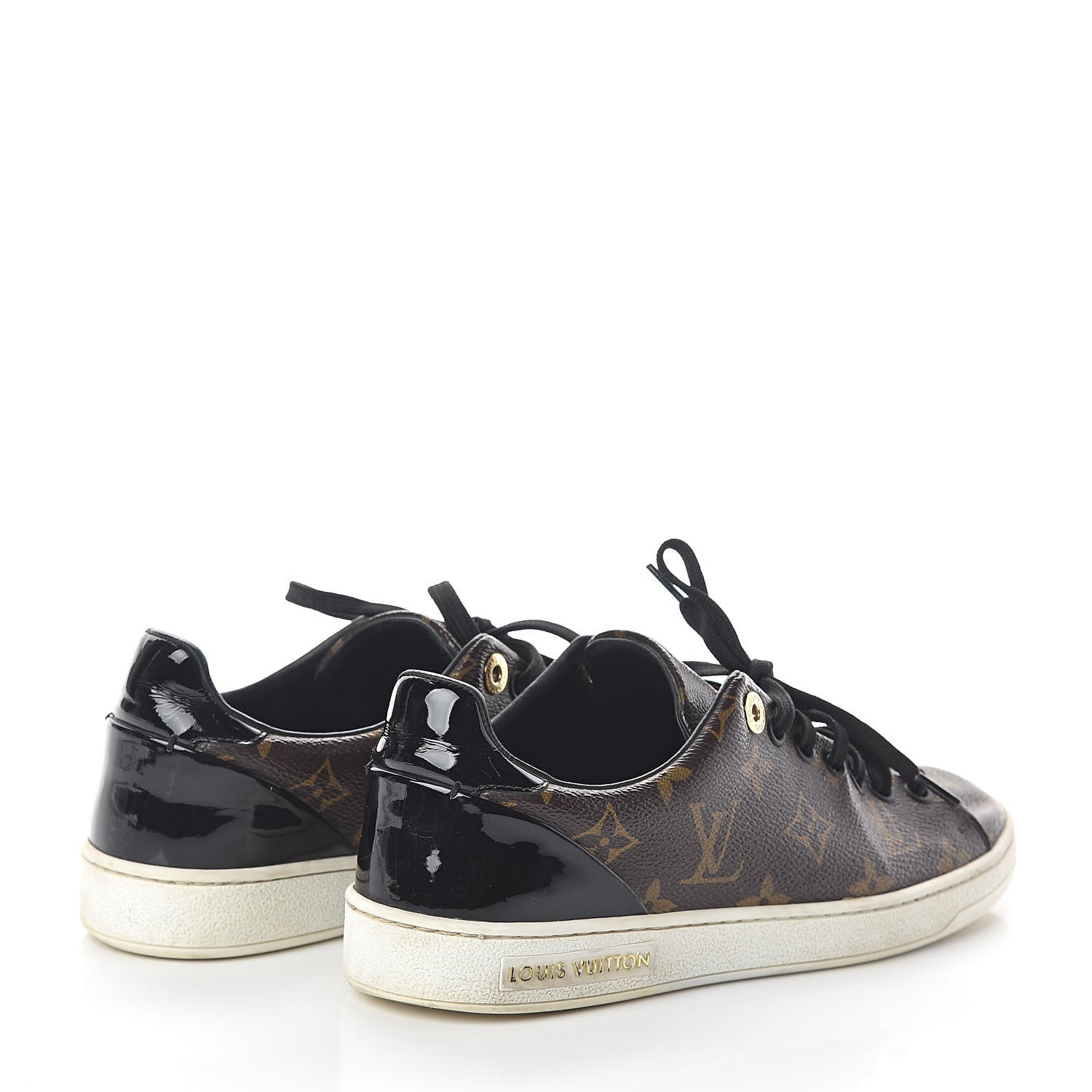 Louis Vuitton Patent Monogram Frontrow Sneakers 36 4 of 7