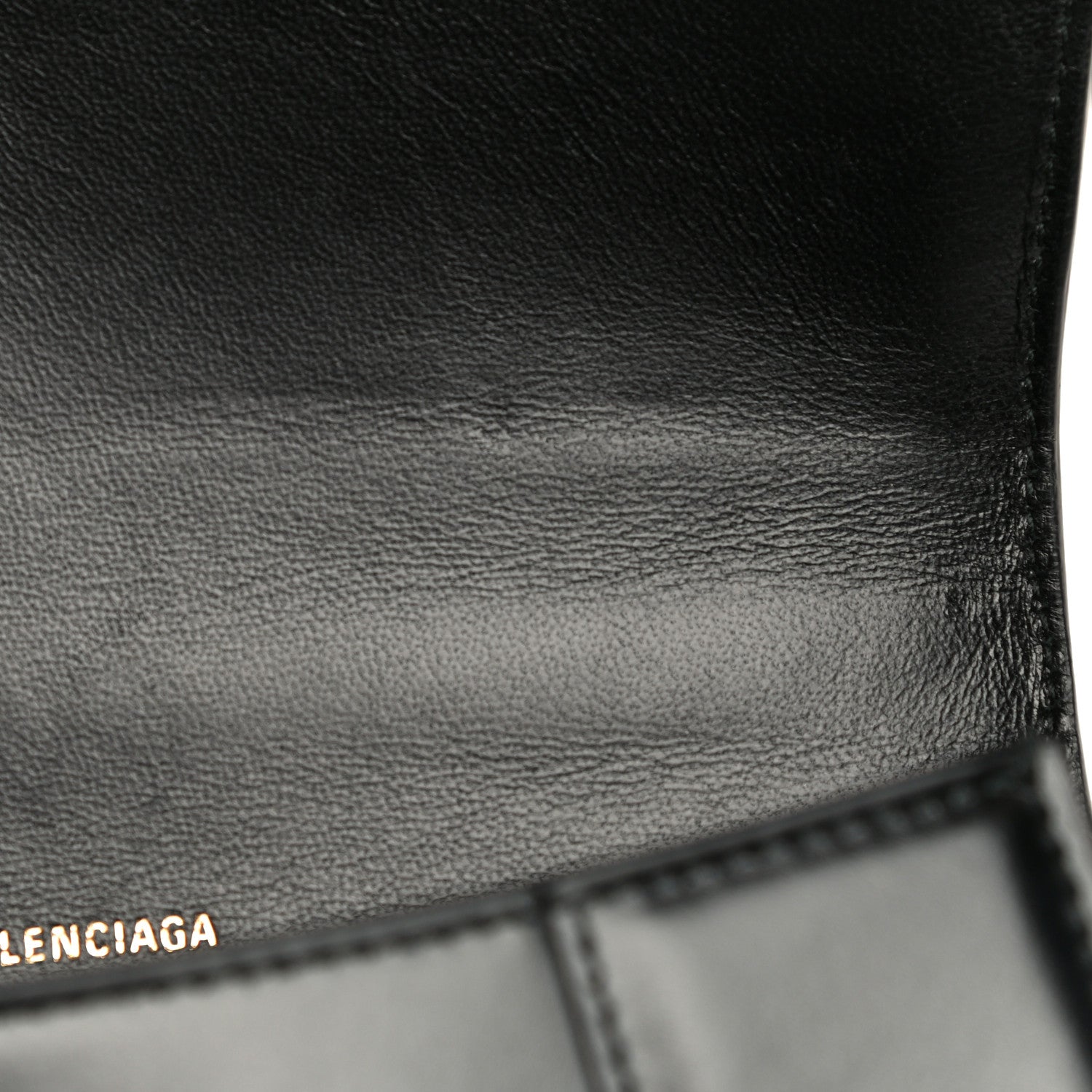 Balenciaga Shiny Box Calfskin Small Hourglass Top Handle Bag Black 15 of 24