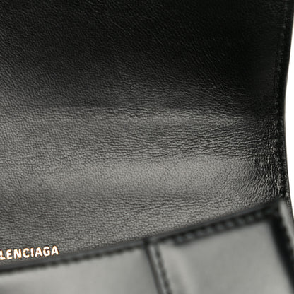Balenciaga Shiny Box Calfskin Small Hourglass Top Handle Bag Black 15 of 24