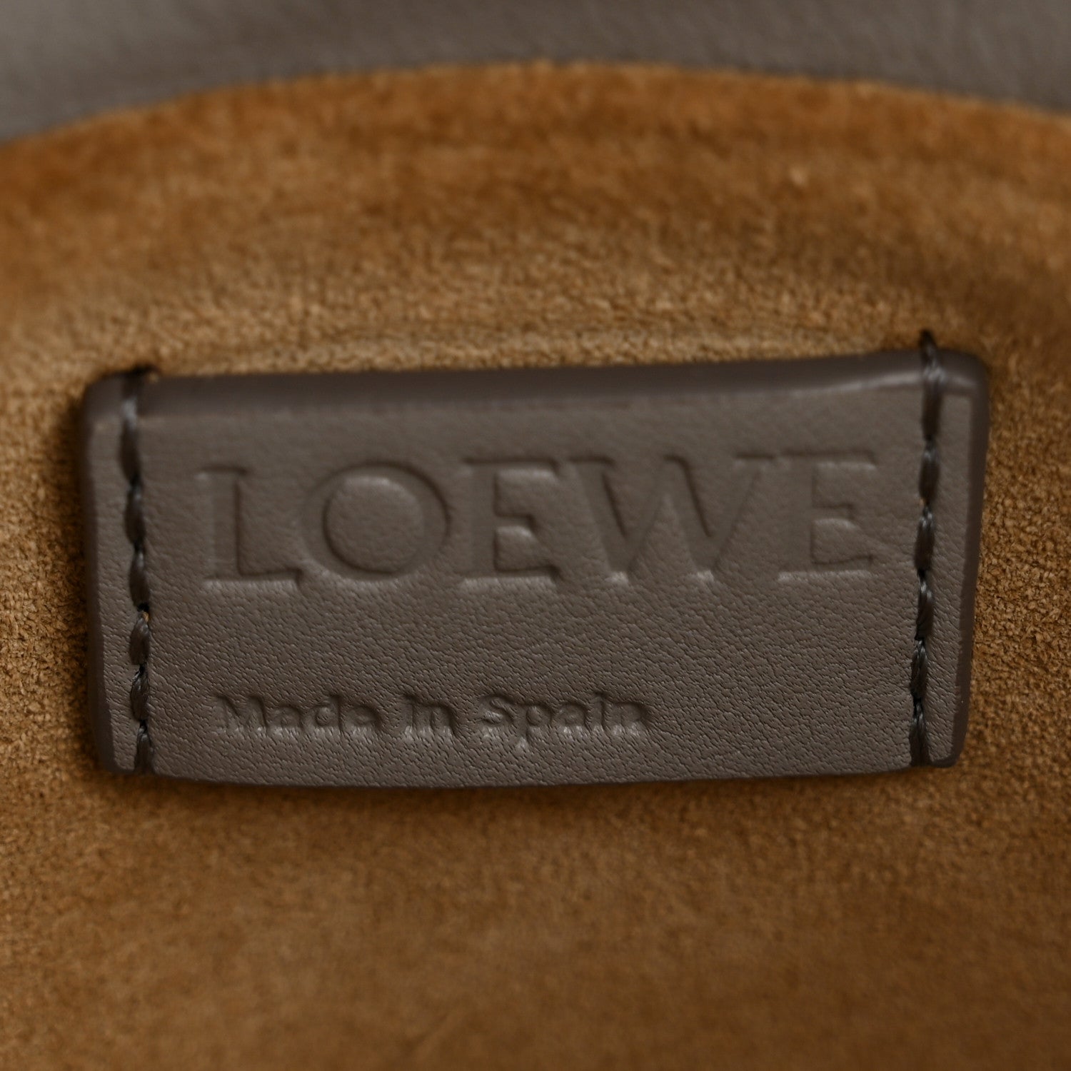 Loewe Calfskin Mini Flamenco Knot Clutch Pearl Grey 6 of 13