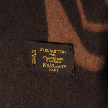 Louis Vuitton Lambswool Angora Cardiff Scarf Brown 6 of 6