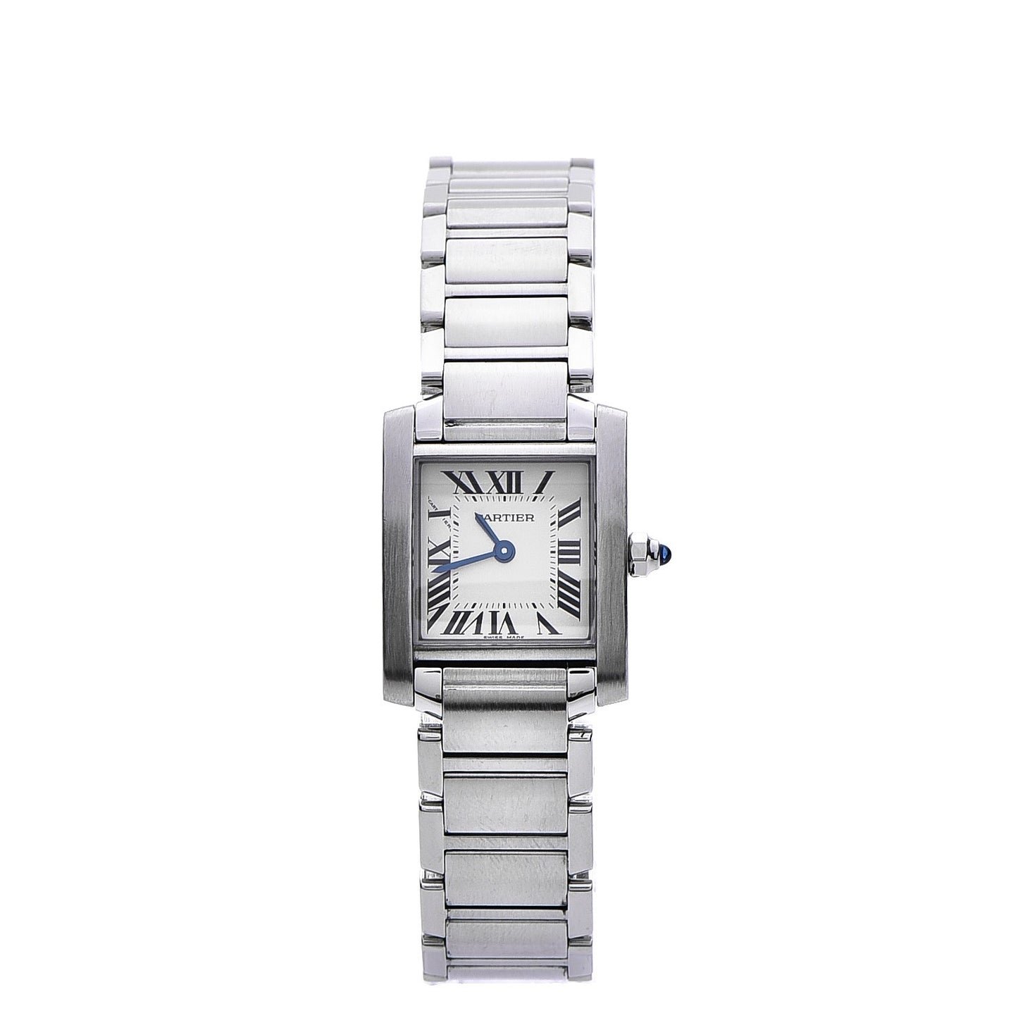 Stainless Steel 20mm Tank Francaise Quartz Watch