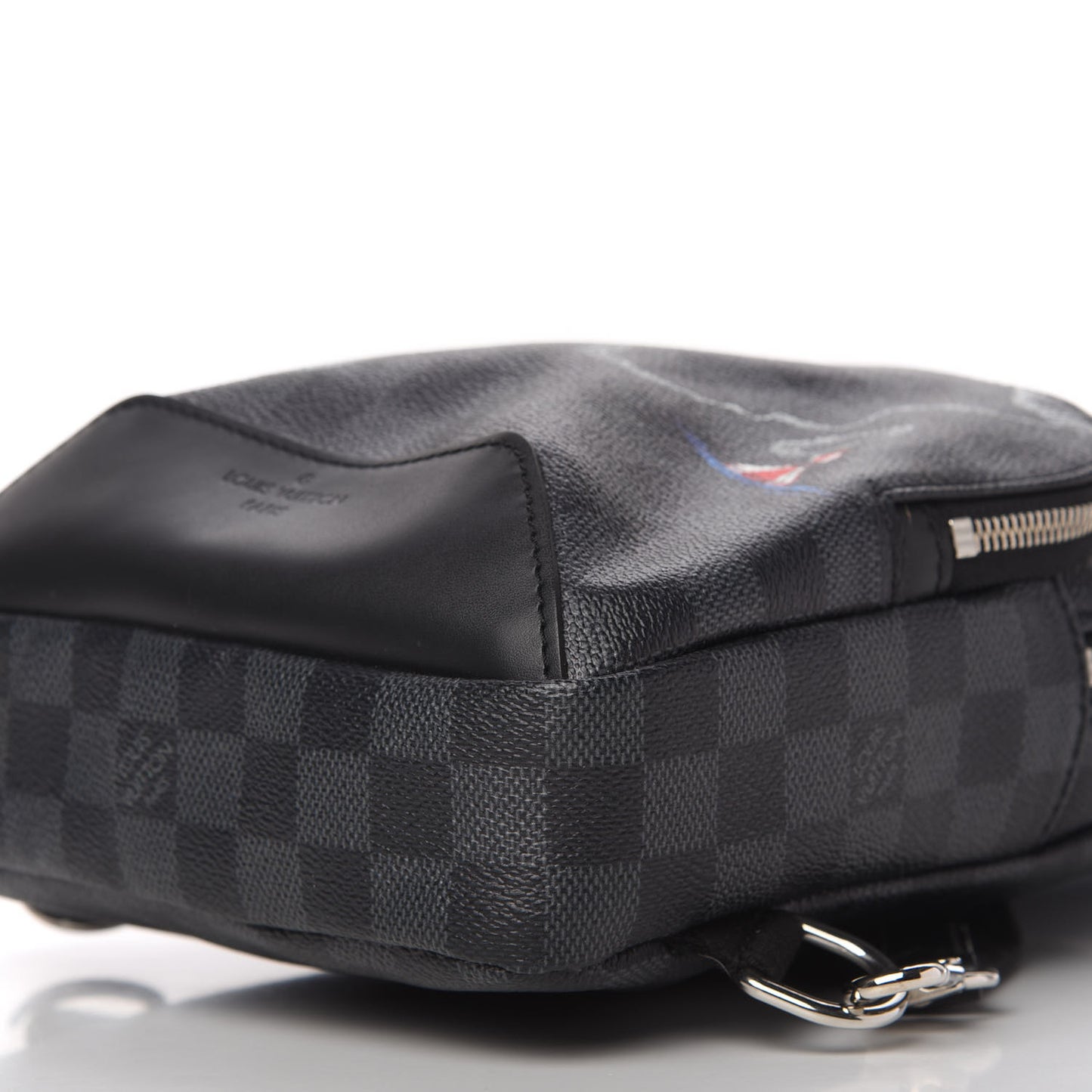 Damier Graphite World Map Avenue Sling Backpack
