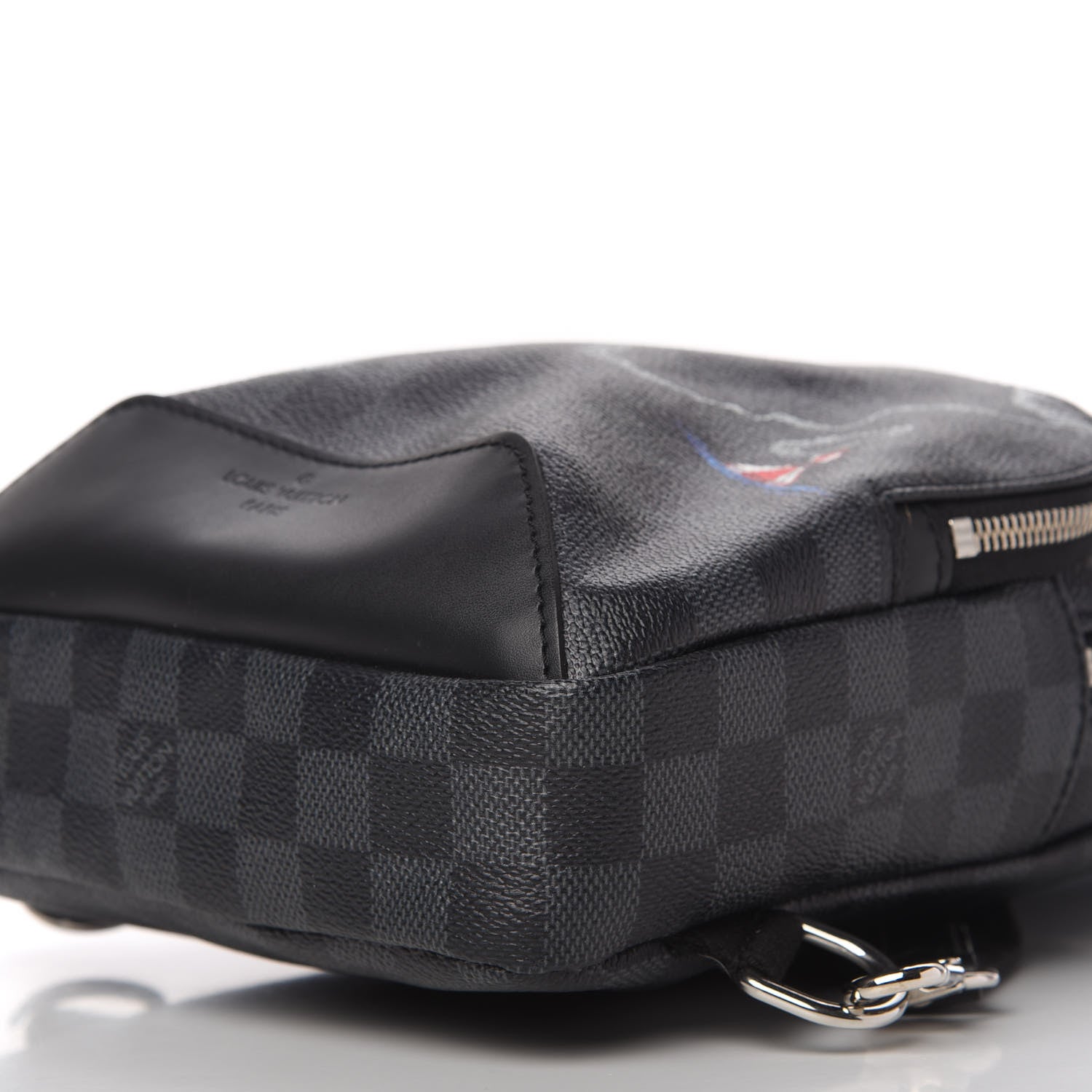 Louis Vuitton Damier Graphite World Map Avenue Sling Backpack 7 of 11