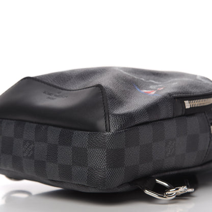 Louis Vuitton Damier Graphite World Map Avenue Sling Backpack 7 of 11
