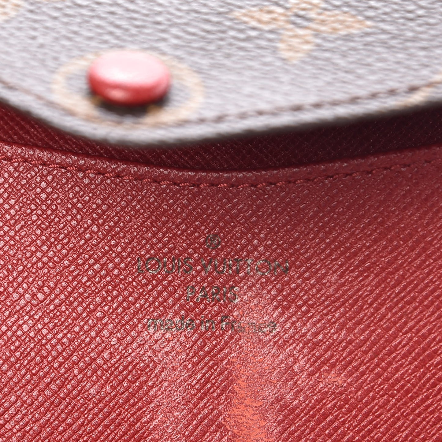 Monogram Josephine Wallet Red