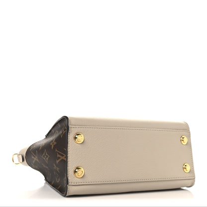 Louis Vuitton Calfskin Monogram On My Side PM Greige 4 of 9