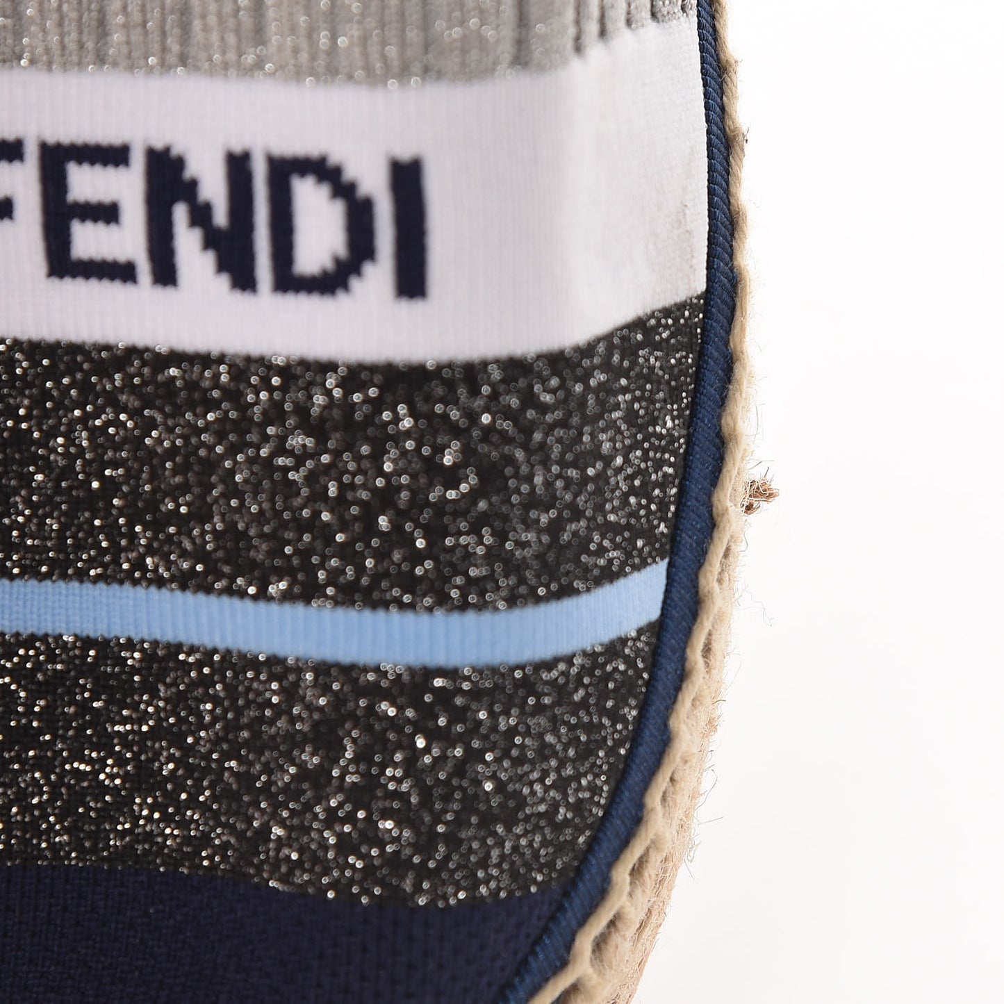 Knit Rockoko Sock Espadrilles 38 Grey
