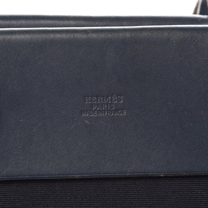 Hermes Toile Vache Hunter Herbag Cabas MM Bleu Marine 8 of 23