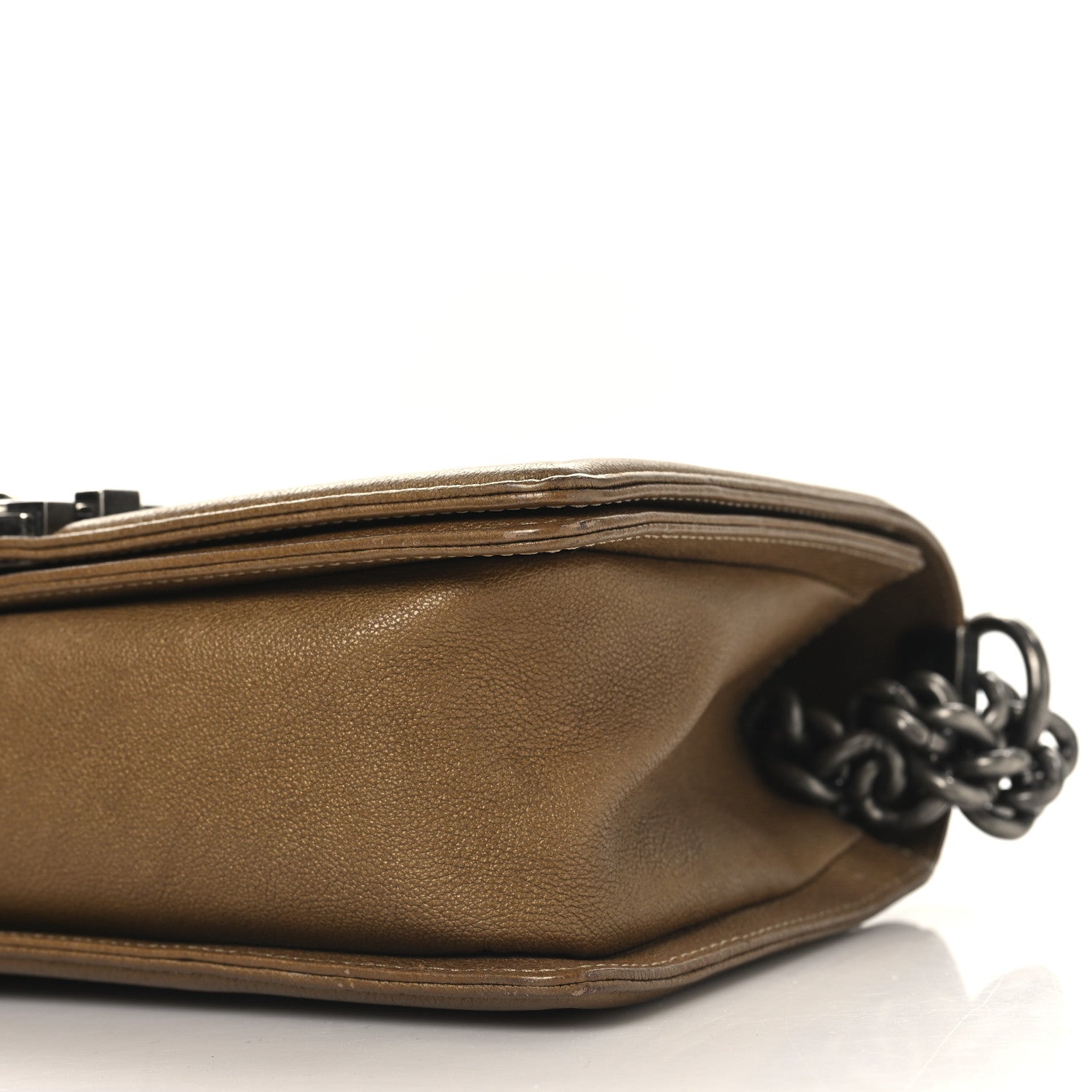 Chanel Caviar Quilted Medium Boy Flap Dark Gold 10 of 10