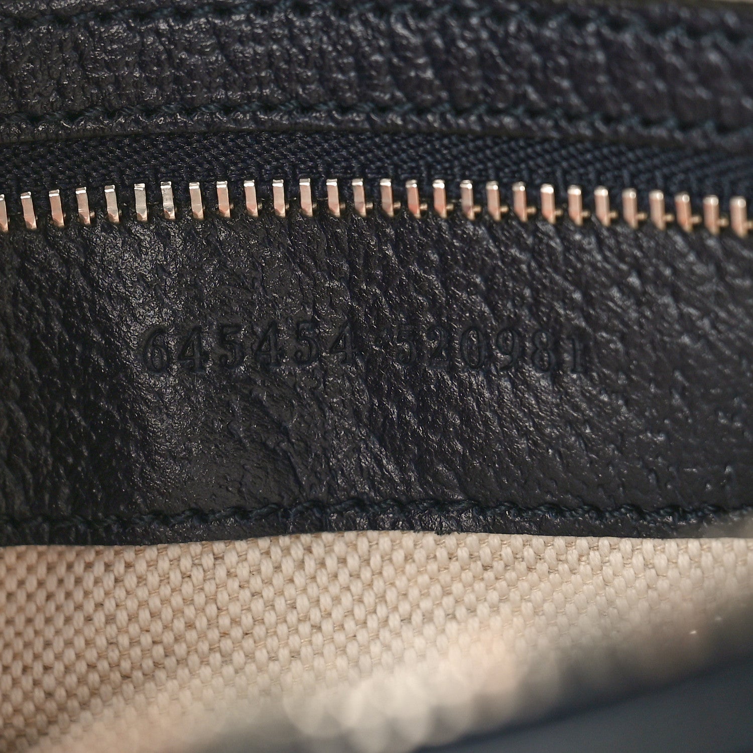 Gucci GG Supreme Monogram Textured Dollar Calfskin Small Horsebit 1955 Shoulder Bag Beige Blue 7 of 10