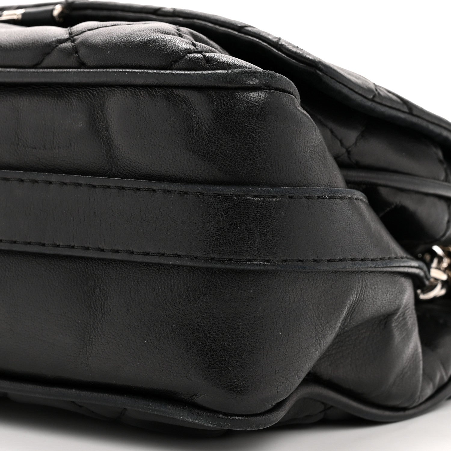 Chanel Lambskin Quilted Jumbo Icons Secret Label Flap Black 10 of 16