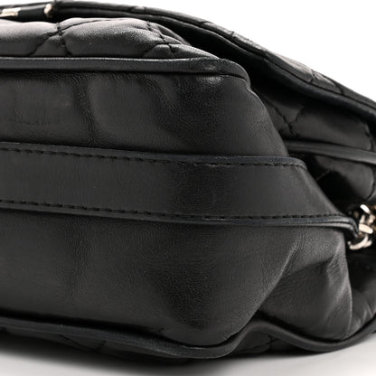 Chanel Lambskin Quilted Jumbo Icons Secret Label Flap Black 10 of 16