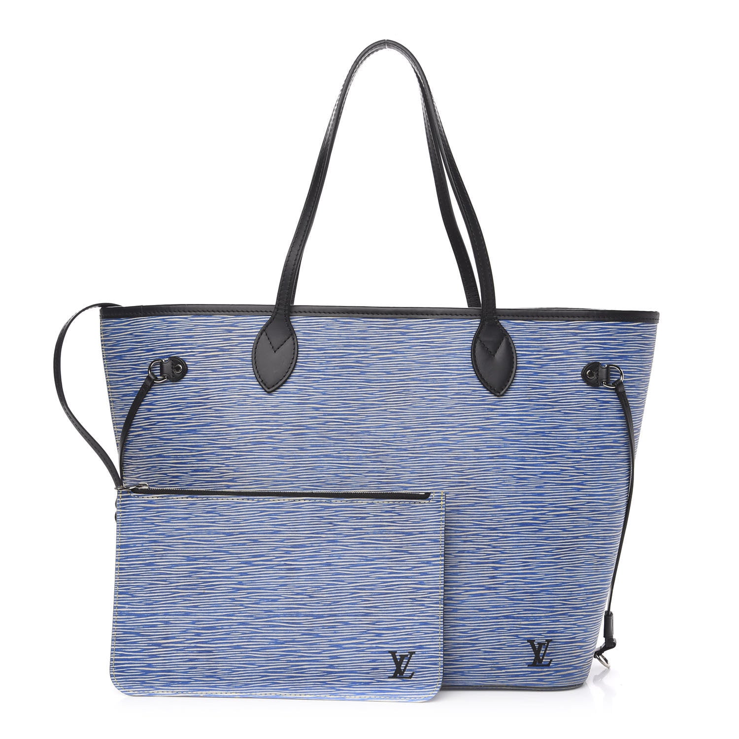 Louis Vuitton Epi Neverfull MM Denim Light 1 of 10