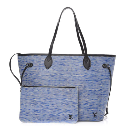 Louis Vuitton Epi Neverfull MM Denim Light 1 of 10