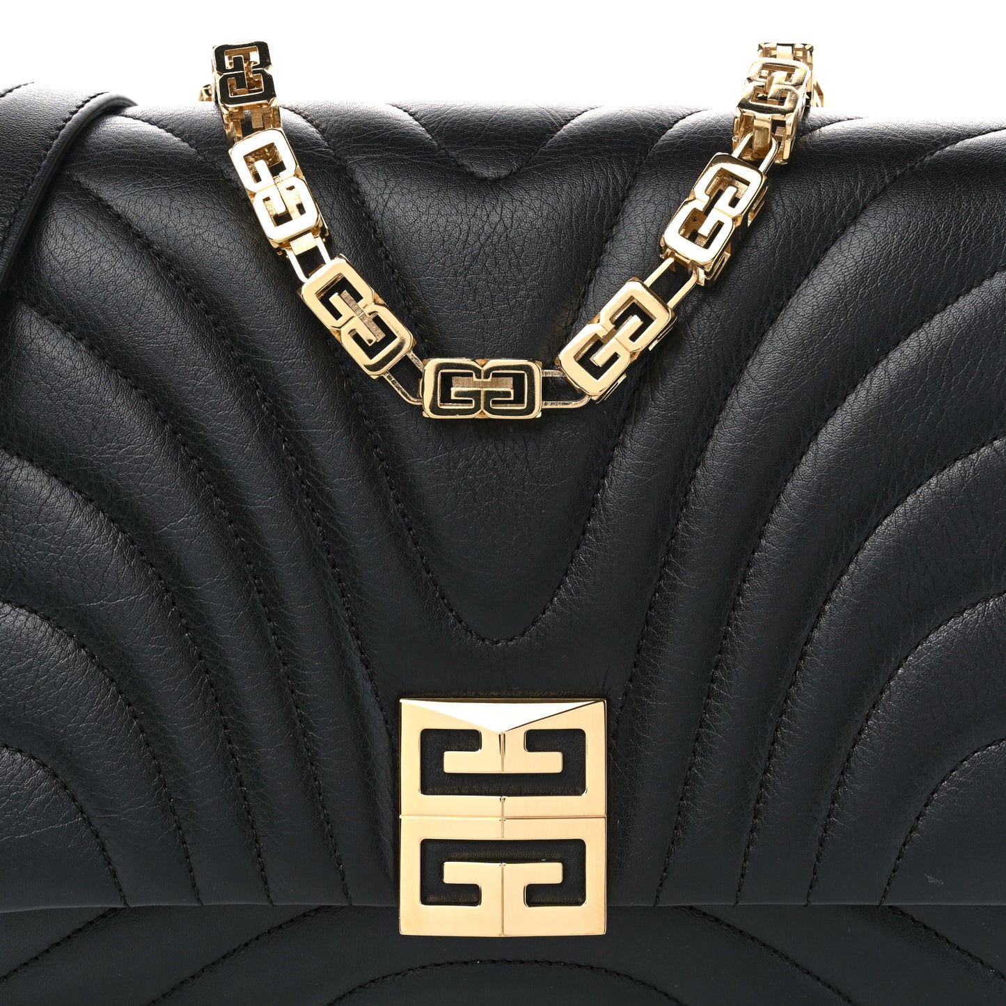 Soft Calfskin 4G Quilted Medium Shoulder Bag Black