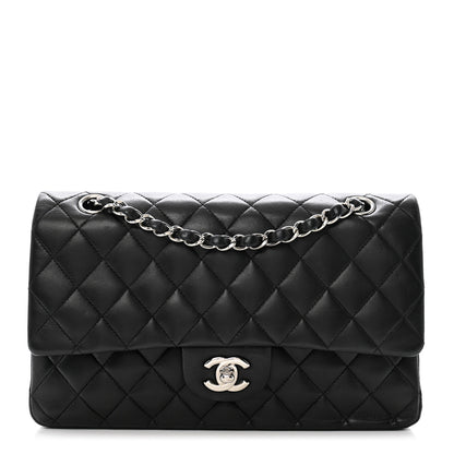 Chanel Lambskin Quilted Medium Double Flap Black 1 of 10