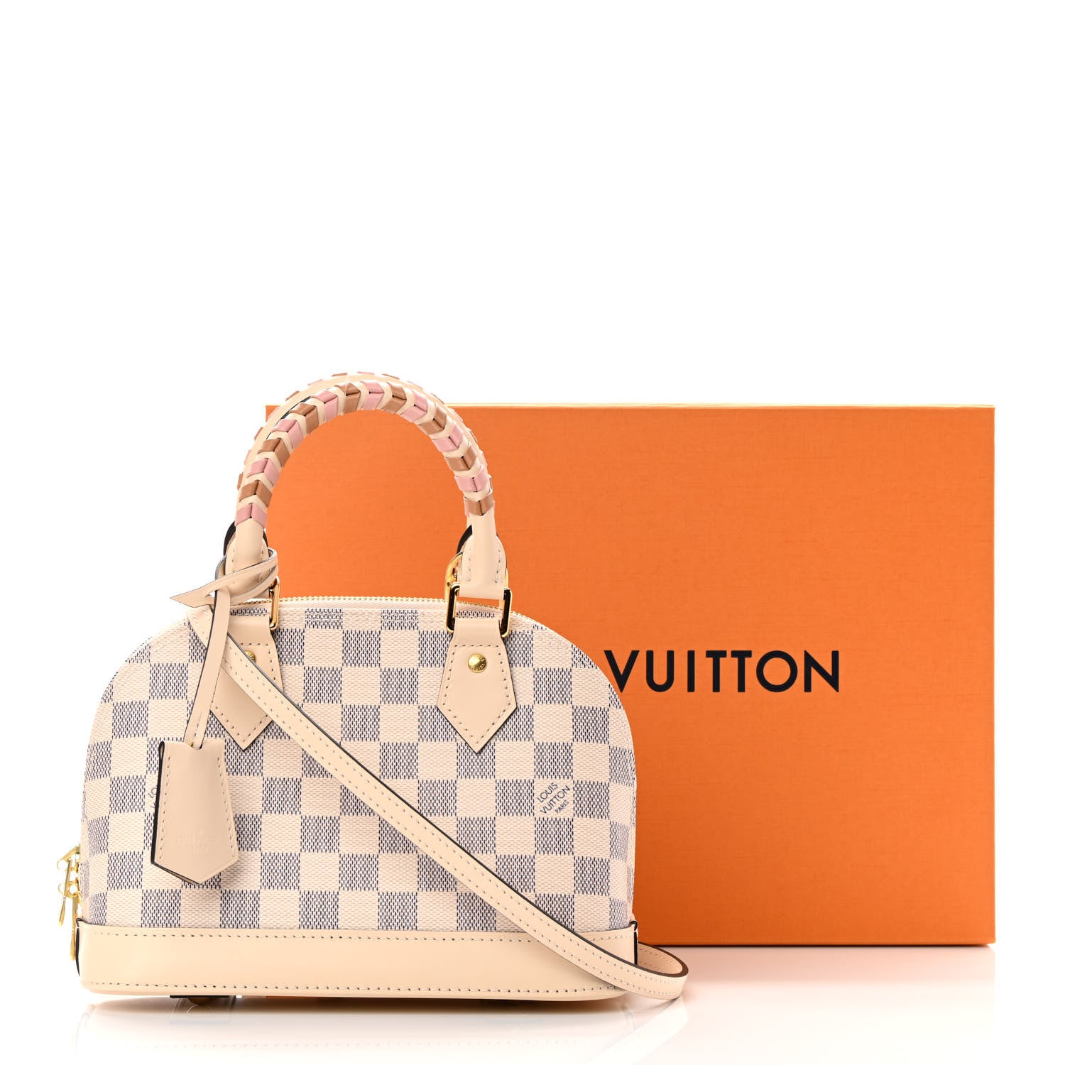 Louis Vuitton Damier Azur Braided Alma BB 10 of 10