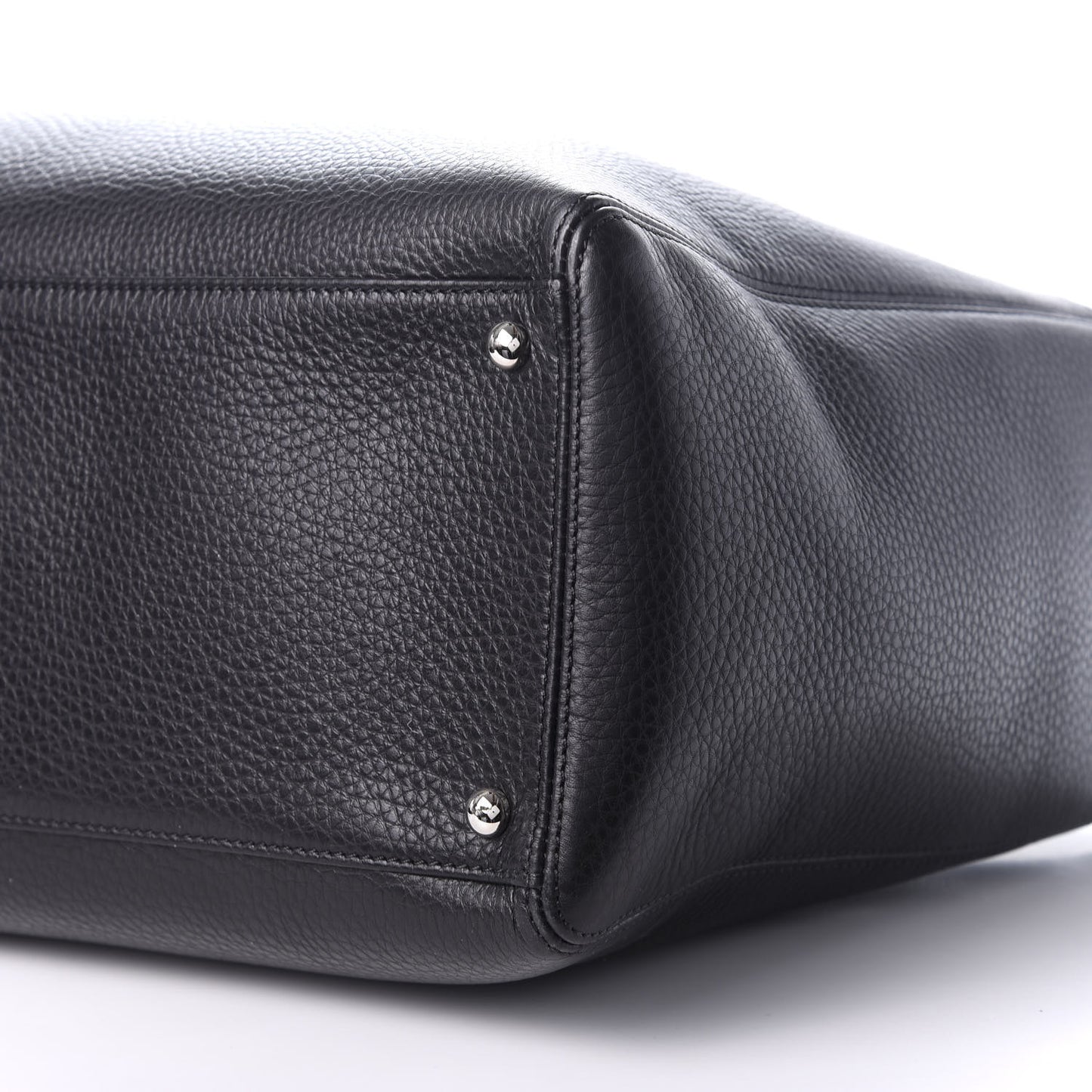 Calfskin XL Cerf Executive Shopper Tote Black
