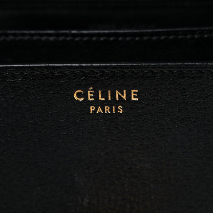 Celine Goatskin Medium Classic Box Flap Bag Black 6 of 14