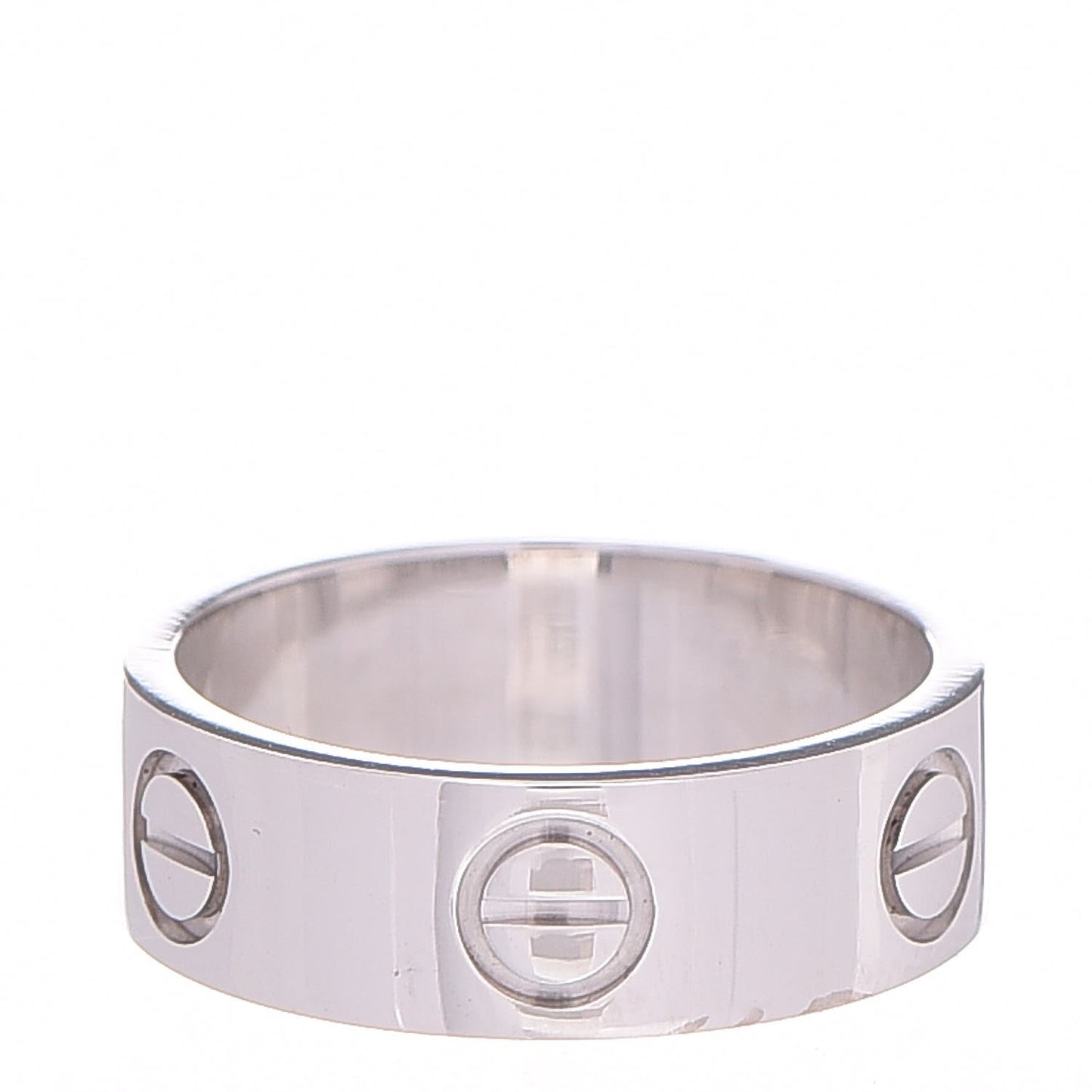 18K White Gold 5.5mm LOVE Ring 48 4.5