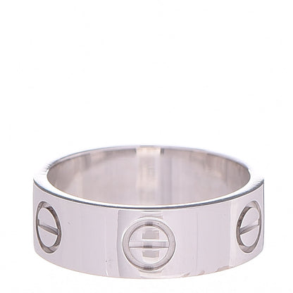 Cartier 18K White Gold 5.5mm LOVE Ring 48 4.5 1 of 4
