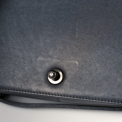 Chanel Calfskin Double Stitch Medium Boy Flap Grey 12 of 13